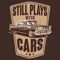 Vintage Retro Still Plays With Cars Performance Shirt
