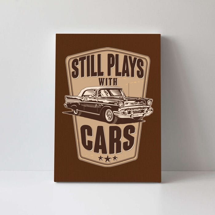 Vintage Retro Still Plays With Cars Canvas