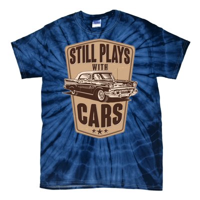 Vintage Retro Still Plays With Cars Tie-Dye T-Shirt