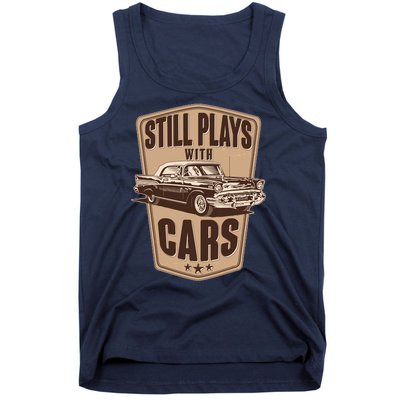 Vintage Retro Still Plays With Cars Tank Top