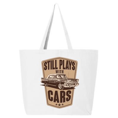 Vintage Retro Still Plays With Cars 25L Jumbo Tote