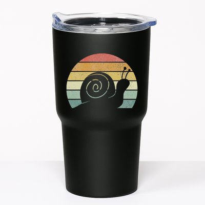 Vintage Retro Sunset Snail Design Cute Sluggish Funny Snail  Tumbler