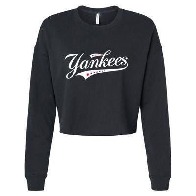 Vintage Retro Style Name Cropped Pullover Crew