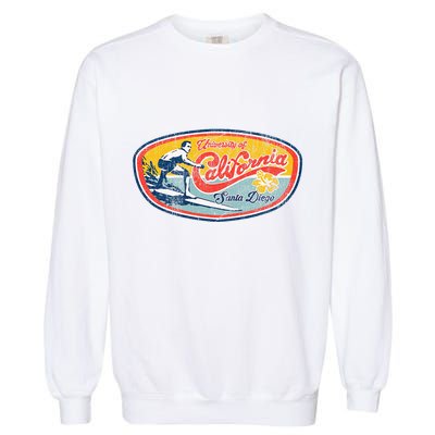 Vintage Retro Surf Style Ucsd Garment-Dyed Sweatshirt