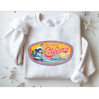 Vintage Retro Surf Style Ucsd Sweatshirt