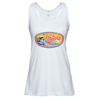 Vintage Retro Surf Style Ucsd Ladies Essential Flowy Tank