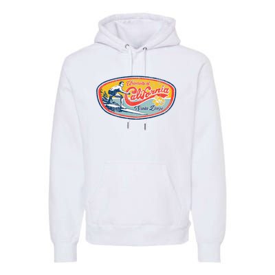 Vintage Retro Surf Style Ucsd Premium Hoodie