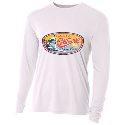 Vintage Retro Surf Style Ucsd Cooling Performance Long Sleeve Crew