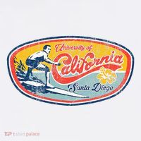 Vintage Retro Surf Style Ucsd Toddler T-Shirt