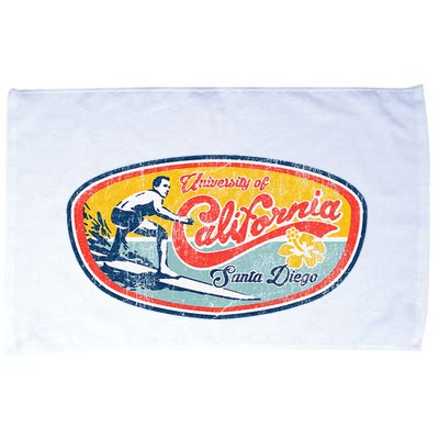 Vintage Retro Surf Style Ucsd Microfiber Hand Towel