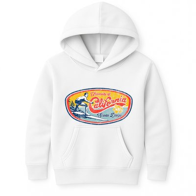 Vintage Retro Surf Style Ucsd Kids Hoodie
