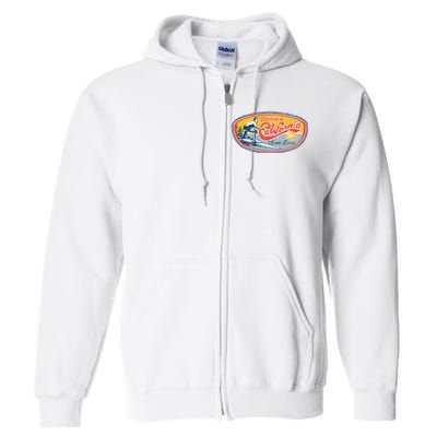 Vintage Retro Surf Style Ucsd Full Zip Hoodie