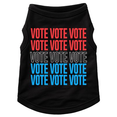 Vote Retro Style Vote 2024 Election Doggie Tank