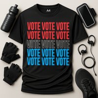 Vote Retro Style Vote 2024 Election Cooling Performance Crew T-Shirt