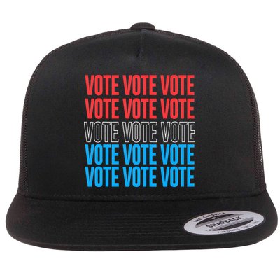 Vote Retro Style Vote 2024 Election Flatbill Hat