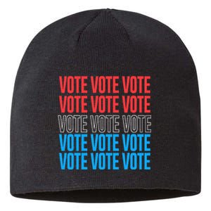 Vote Retro Style Vote 2024 Election Sustainable Beanie