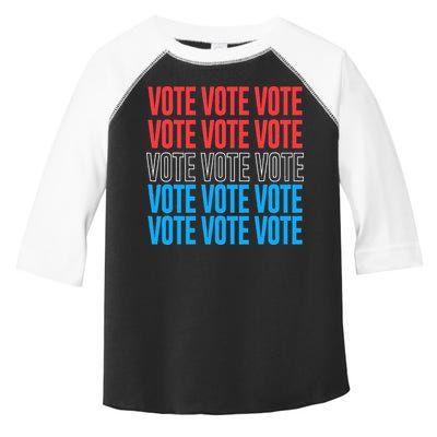 Vote Retro Style Vote 2024 Election Toddler Fine Jersey T-Shirt