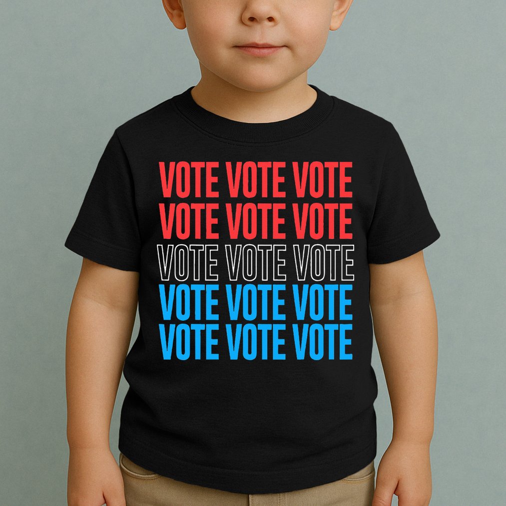 Vote Retro Style Vote 2024 Election Toddler T-Shirt