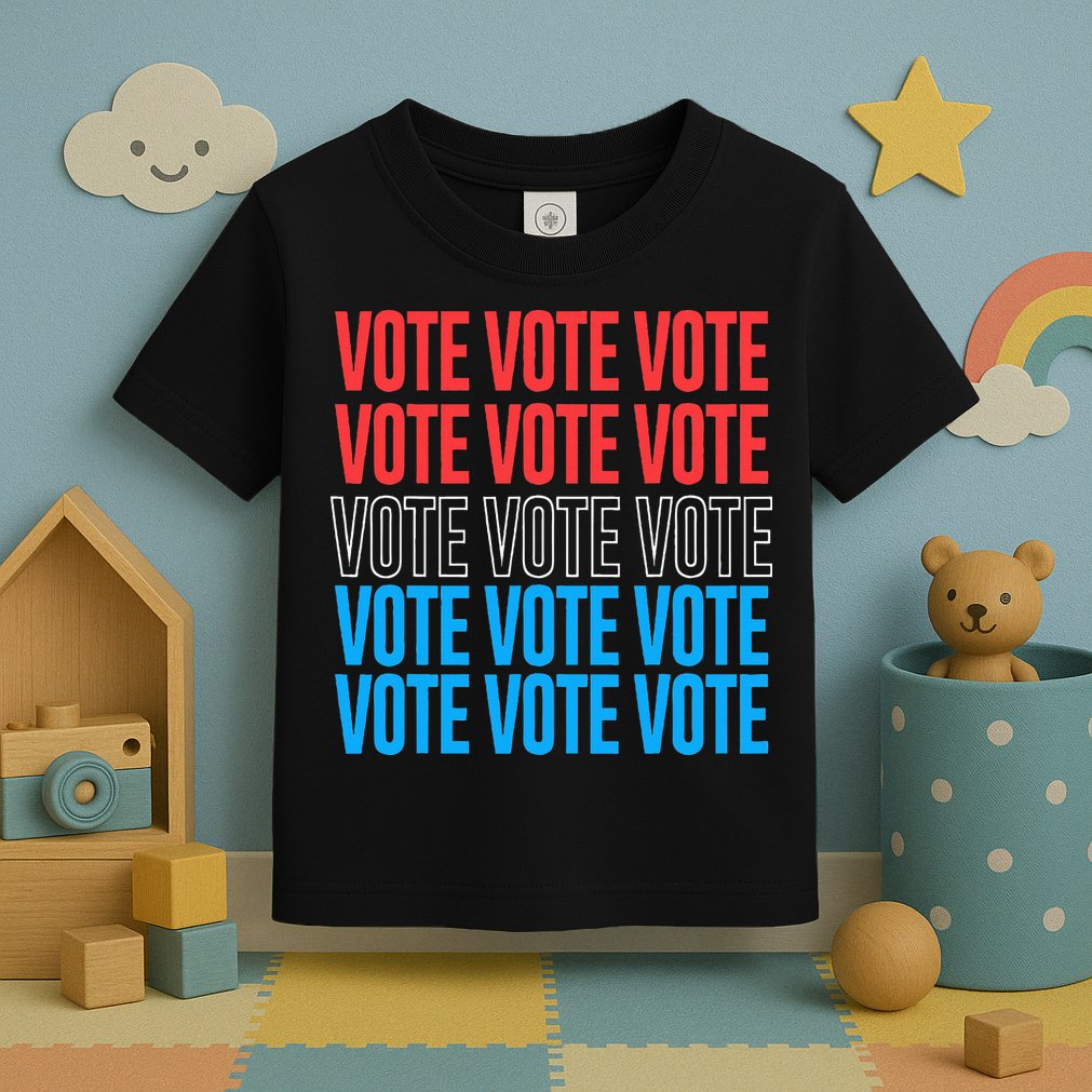 Vote Retro Style Vote 2024 Election Toddler T-Shirt