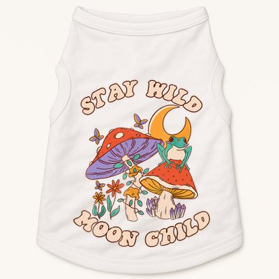Vintage Retro Stay Wild Moon Child Frog Mushroom Hippie Doggie Tank