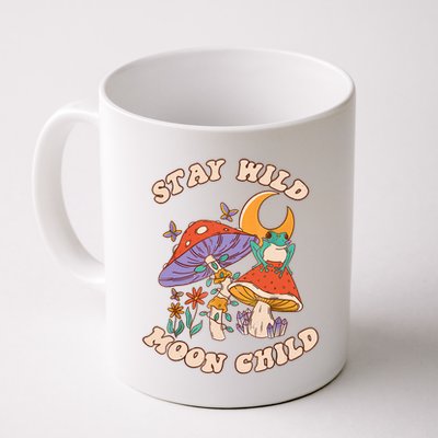 Vintage Retro Stay Wild Moon Child Frog Mushroom Hippie Mug