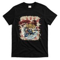 Vintage Retro Samurai Cat Neko T-Shirt