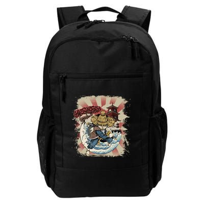 Vintage Retro Samurai Cat Neko Backpack