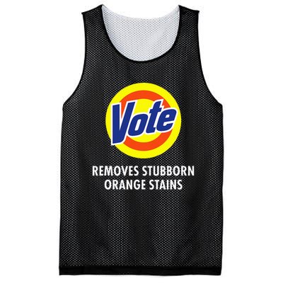 Vote Removes Stubborn Orange Stains Funny Anti Trump Mesh Reversible Basketball Jersey Tank