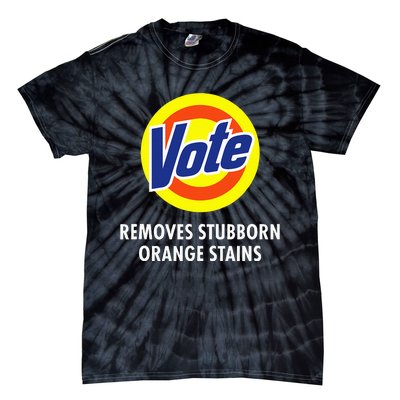 Vote Removes Stubborn Orange Stains Funny Anti Trump Tie-Dye T-Shirt