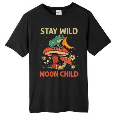 Vintage Retro Stay Wild Moon Child Frog Mushroom Hippie Tall Fusion ChromaSoft Performance T-Shirt