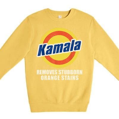 Vote Remove Stubborn Orange Stains Harris Kamala Harris Ryan Reynolds Premium Crewneck Sweatshirt