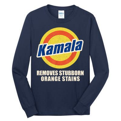 Vote Remove Stubborn Orange Stains Harris Kamala Harris Ryan Reynolds Tall Long Sleeve T-Shirt