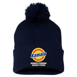 Vote Remove Stubborn Orange Stains Harris Kamala Harris Ryan Reynolds Pom Pom 12in Knit Beanie