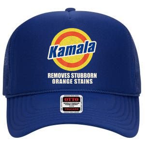 Vote Remove Stubborn Orange Stains Harris Kamala Harris Ryan Reynolds High Crown Mesh Back Trucker Hat