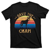 Vintage Retro Sunset Save The Okapi T-Shirt