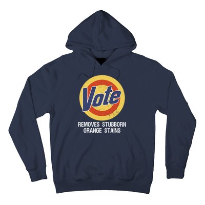 Vote Remove Stubborn Orange Stains Kamala Harris Lady Cat Hoodie