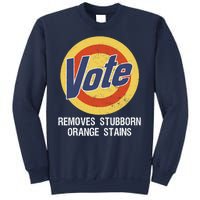 Vote Remove Stubborn Orange Stains Kamala Harris Lady Cat Sweatshirt