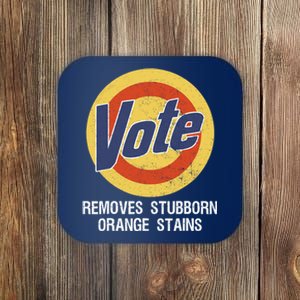 Vote Remove Stubborn Orange Stains Kamala Harris Lady Cat Coaster