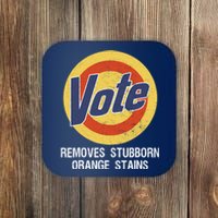 Vote Remove Stubborn Orange Stains Kamala Harris Lady Cat Coaster