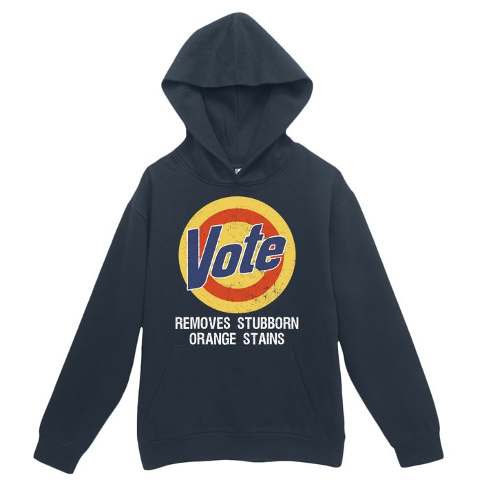 Vote Remove Stubborn Orange Stains Kamala Harris Lady Cat Urban Pullover Hoodie