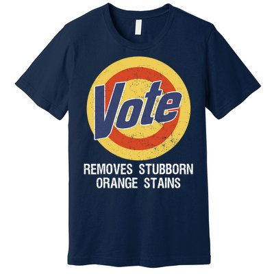 Vote Remove Stubborn Orange Stains Kamala Harris Lady Cat Premium T-Shirt