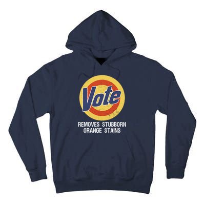 Vote Remove Stubborn Orange Stains Kamala Harris Lady Cat Tall Hoodie