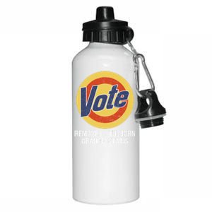 Vote Remove Stubborn Orange Stains Kamala Harris Lady Cat Aluminum Water Bottle