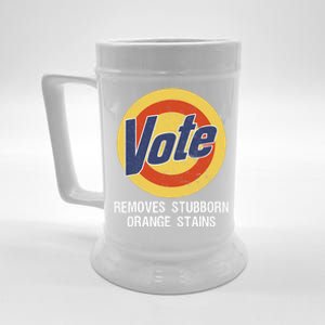 Vote Remove Stubborn Orange Stains Kamala Harris Lady Cat Beer Stein