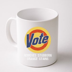 Vote Remove Stubborn Orange Stains Kamala Harris Lady Cat Coffee Mug