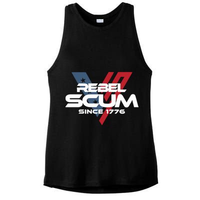 Vivek2024 Rebel Scum Since 1776 Ladies PosiCharge Tri-Blend Wicking Tank