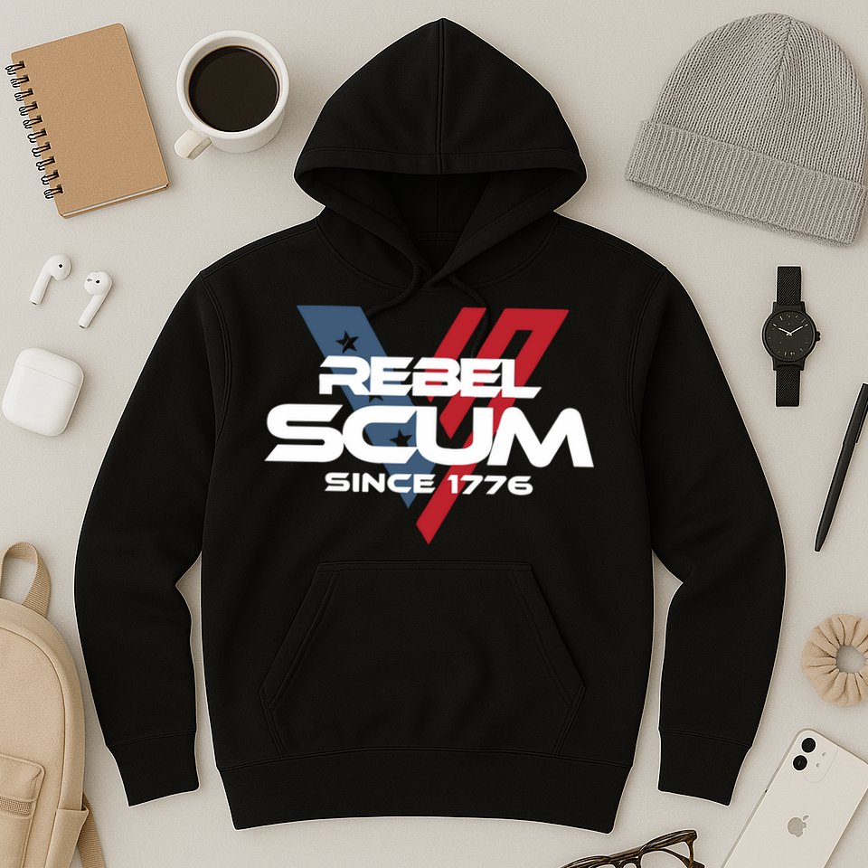 Vivek2024 Rebel Scum Since 1776 Hoodie