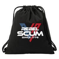 Vivek2024 Rebel Scum Since 1776 Drawstring Bag