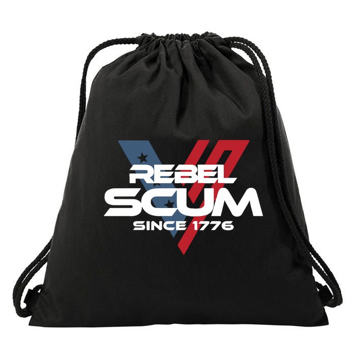 Vivek2024 Rebel Scum Since 1776 Drawstring Bag