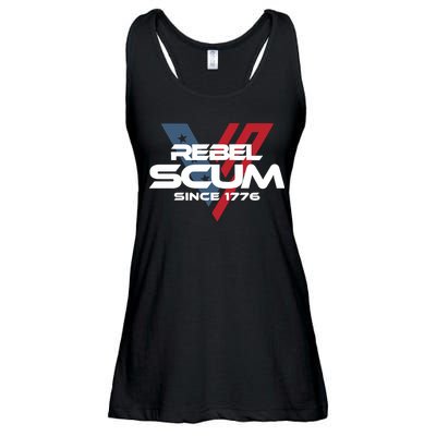 Vivek2024 Rebel Scum Since 1776 Ladies Essential Flowy Tank